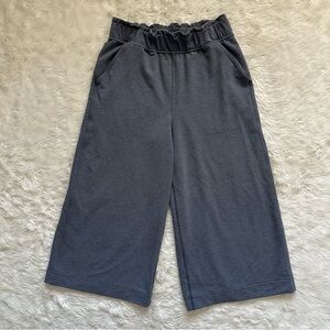 Lululemon Pants Hello Sunday Crop Wide Leg Heathered Steam Blue Gray 6